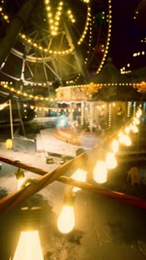 Vibrant MerryGoRound Lights Up Night