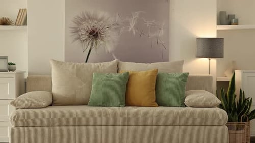 Interior Design: Cozy Living Room with Stylish Couch