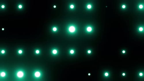 Abstract Flashing Teal Lights Grid Background Loop