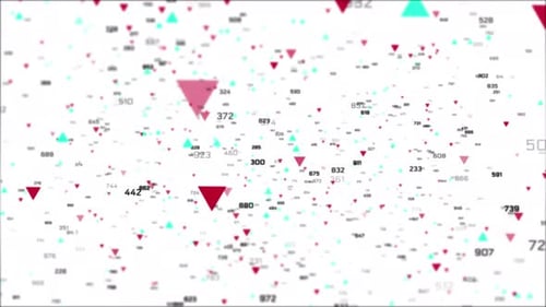 Stock Market Ticker Trading and Stock Market Graph with Increasing Profit Loss Financial Trading