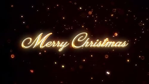 Merry Christmas Shiny Particle Animation Background