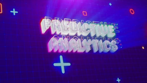 Futuristic Glitch Predictive Analytics Text Title Reveal