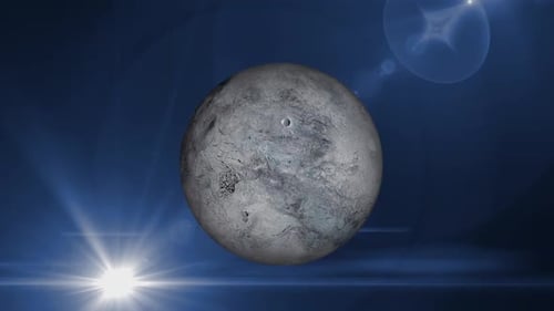 Fiktive ERIS-Planet-Animation