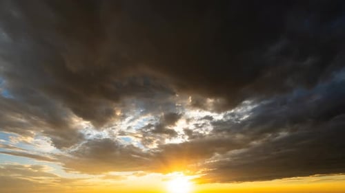 Dramatic Sky at Sunset Time Lapse