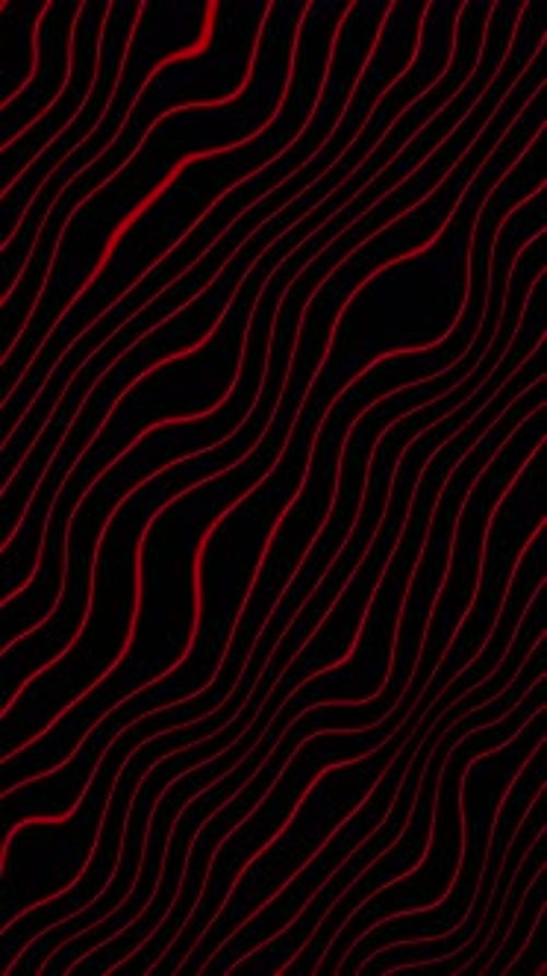 Vertical Cool Red Color Wavy Line Motion Background