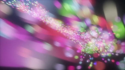 the background of neon lights . Neon rays move along a trajectory at high speed. loop