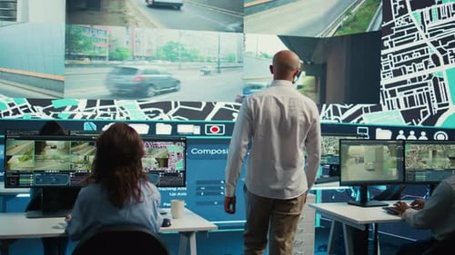 Verschiedene Callcenter-Betreiber überwachen Kuriere im Verkehr und informieren Kunden