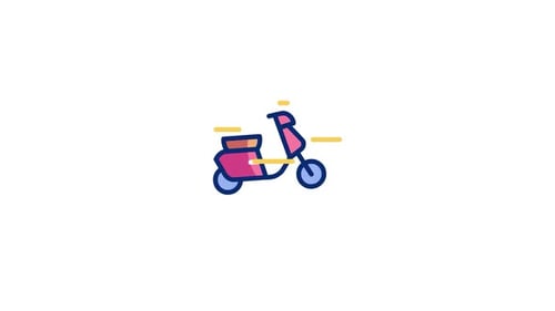 Icône animée Scooter