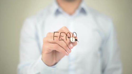 Fear, Writing on Transparent Screen