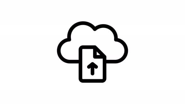 file upload line icon animation, Elements Motion Graphics ft. file ...