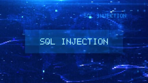 Animation de texte numérique par injection SQL sur une carte du monde futuriste et des effets HUD