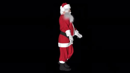 Christmas Santa Claus Walking 3D Animation