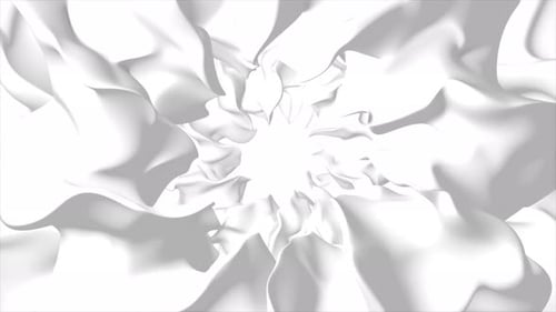 Abstract White Fluid Tunnel Loop Animation