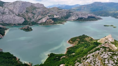 Picturesque rocky landscape of the national park in Leon, Spain, Europe.