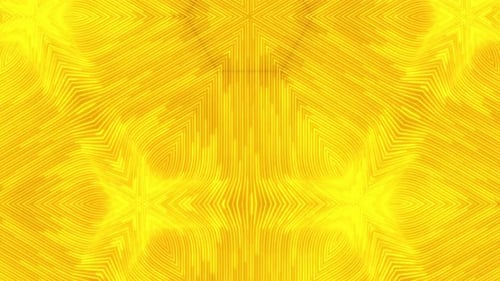 Glowing Yellow Neon Geometric Line Pattern Animation