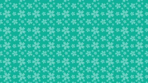 Fond de fleurs Aqua - 4K