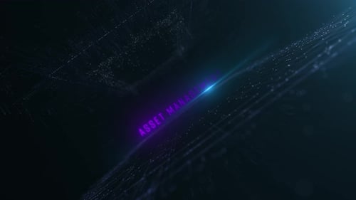 Futuristic Digital Grid Text Reveal Intro Opener