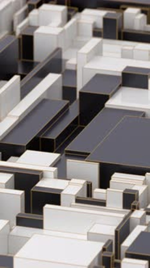 Animated 3D geometric loop background