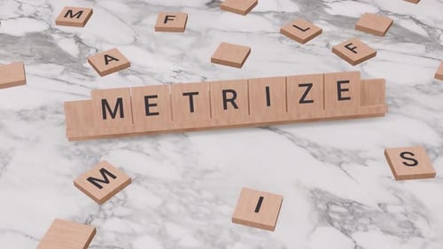 METRIZE word on scrabble