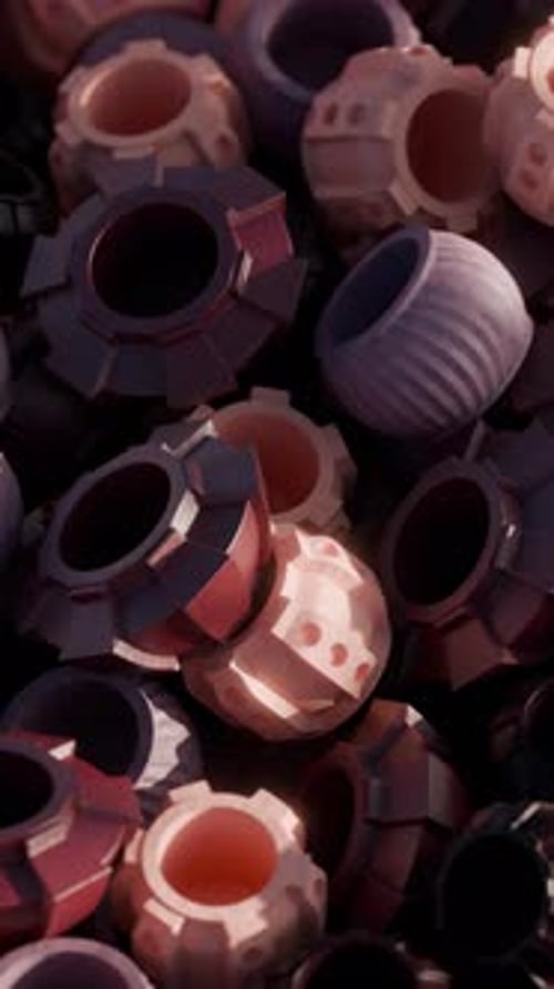 Vases Loop 3D Morph Animation