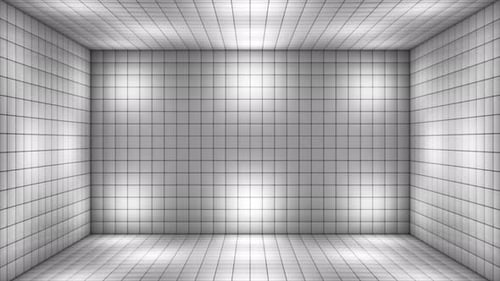 Broadcast Hi-Tech Blinking Illuminated Cubes Room Stage 01