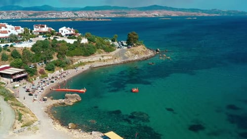 People swimming in the beach and sea