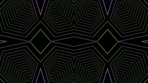 Dynamic geometric tunnel with glowing lines for modern design