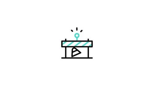 Animiertes Barriere-Lineal-Symbol