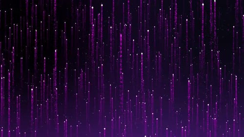 Abstract Purple Particle Stream Upward Motion Background Loop