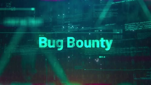 Bug Bounty Word On High Technology Futuristic Background