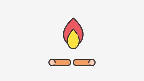 Animation des Lagerfeuer-Symbols