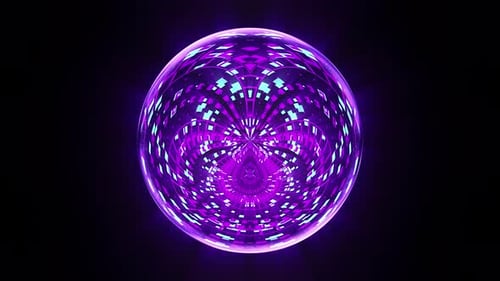 Bola de discoteca LED púrpura
