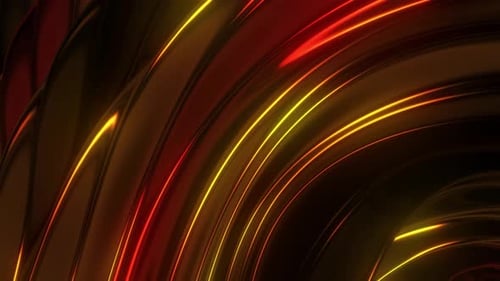 Goldene fließende Lichter