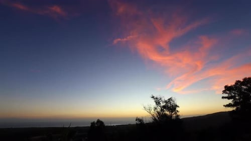 red moving clouds