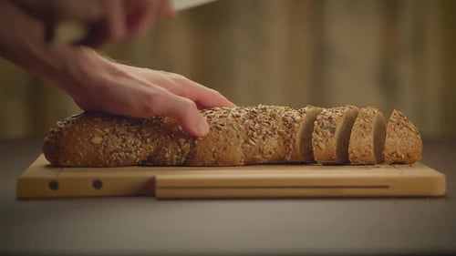 Bakery Concept of Homemade Breads Loaf Pastry Food Background