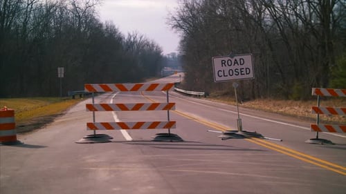 Roads Closed covid 19 police checkpoint travel ban Road Natural Disaster Hurricane Apocalypse Storms