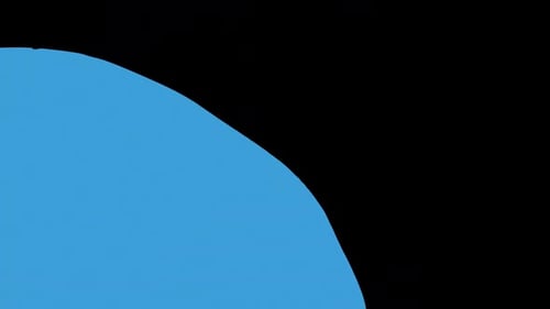 Fluid Blue Shape Wipe Transition Reveal