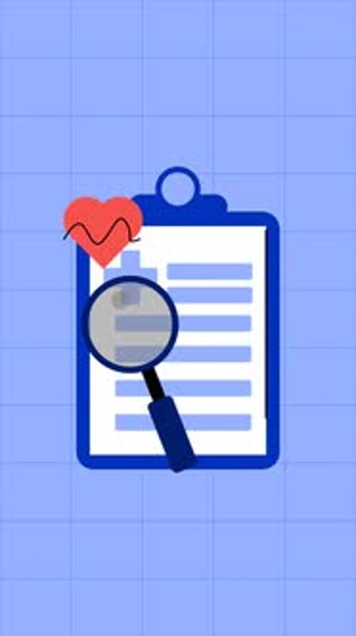 Animated Medical Record Analysis with Heartbeat and Magnifier
