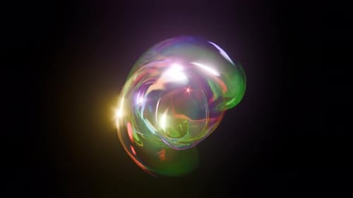 Colorful Glass Shape Rotating Seamless Loop Background