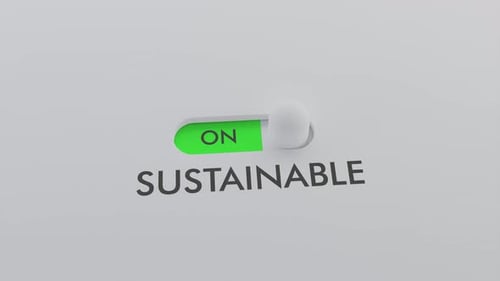 Switching on the SUSTAINABLE switch