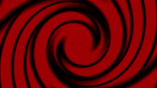 Geometric Red and Black Hypnotic Spiral Motion Background