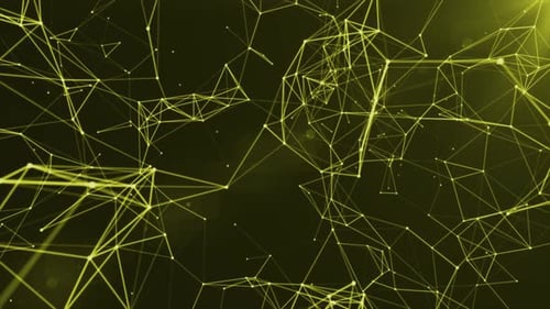 Modern Yellow Plexus Background Looped V5