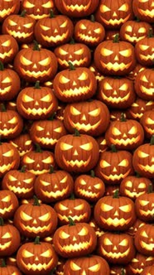 Endless Pumpkins Jack Lantern Looped