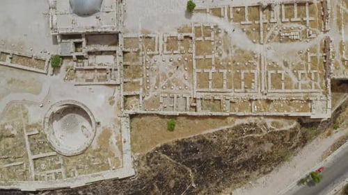 Drone shot over Amman - Jordan, June 2019