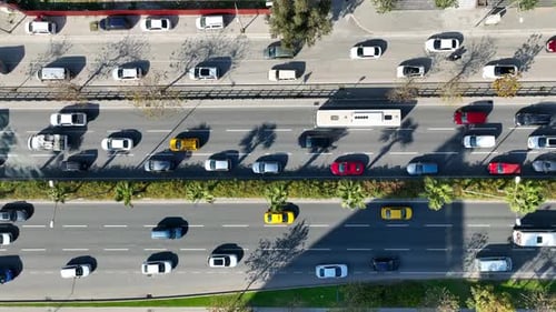 Vehicles in Traffic Drone View