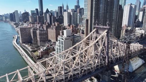 Queensboro Bridge At Manhattan In New York United States.