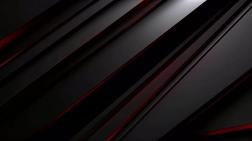 Modern Abstract Black and Red Diagonal Stripes Background Loop
