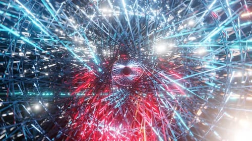 Rotating Tunnel With Flashing Lights Vj Loop
