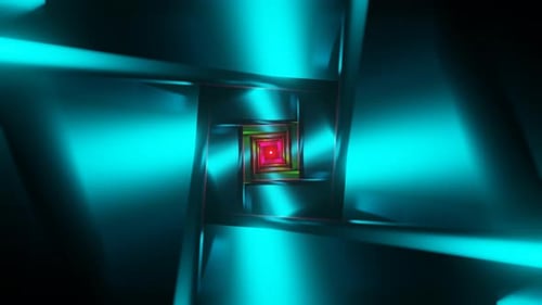 Psychedelic Neon Swirls Create a Mesmerizing VJ Loop