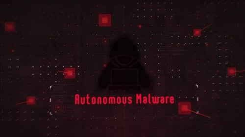 Futuristic Data Network Glitch Logo Reveal